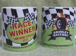 Grimley Raceway 2013 Prize Mugs