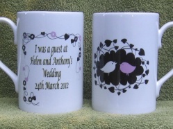 Helen and Anthony's wedding mugs