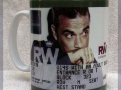 Ticket Mug from Robbie Williams Concert