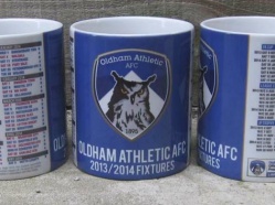 Oldham Athletic Fixture mugs 2013/14