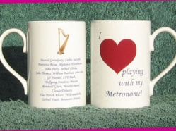 Metronome Mug ... for Caryl Williams, Harpist