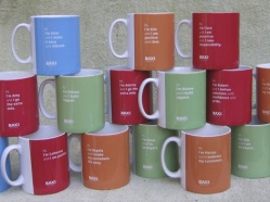 Individual mugs for Baxi Staff