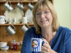 Joy Squires was a parliamentary candidate who used a mug in her election advertising