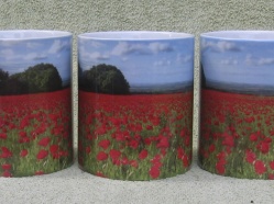 Snowshill Poppy's from the Cotswold Collection on a Standard Mug