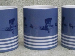 Vintage Flying by Little Frenchie (Blue)