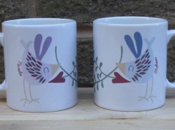 Love Bird Mugs created by Lucy Tapper 