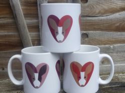 Little Frenchie mugs are by artist Sonja