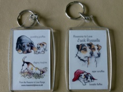 Jack Russell key ring