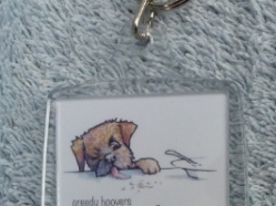 Border Terrier key ring