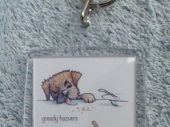 Border Terrier Key Ring