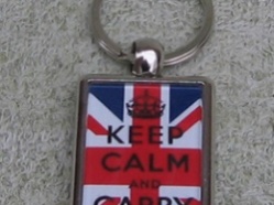 Keep Calm and  Carry On Keyring 2.JPG