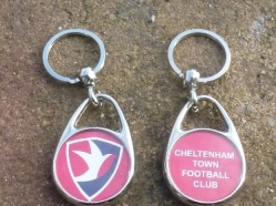 Cheltenham Town Teardrop Key Ring