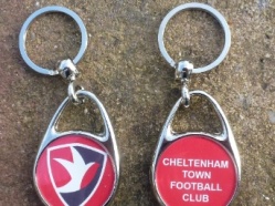 Cheltenham Town Teardrop Key Ring